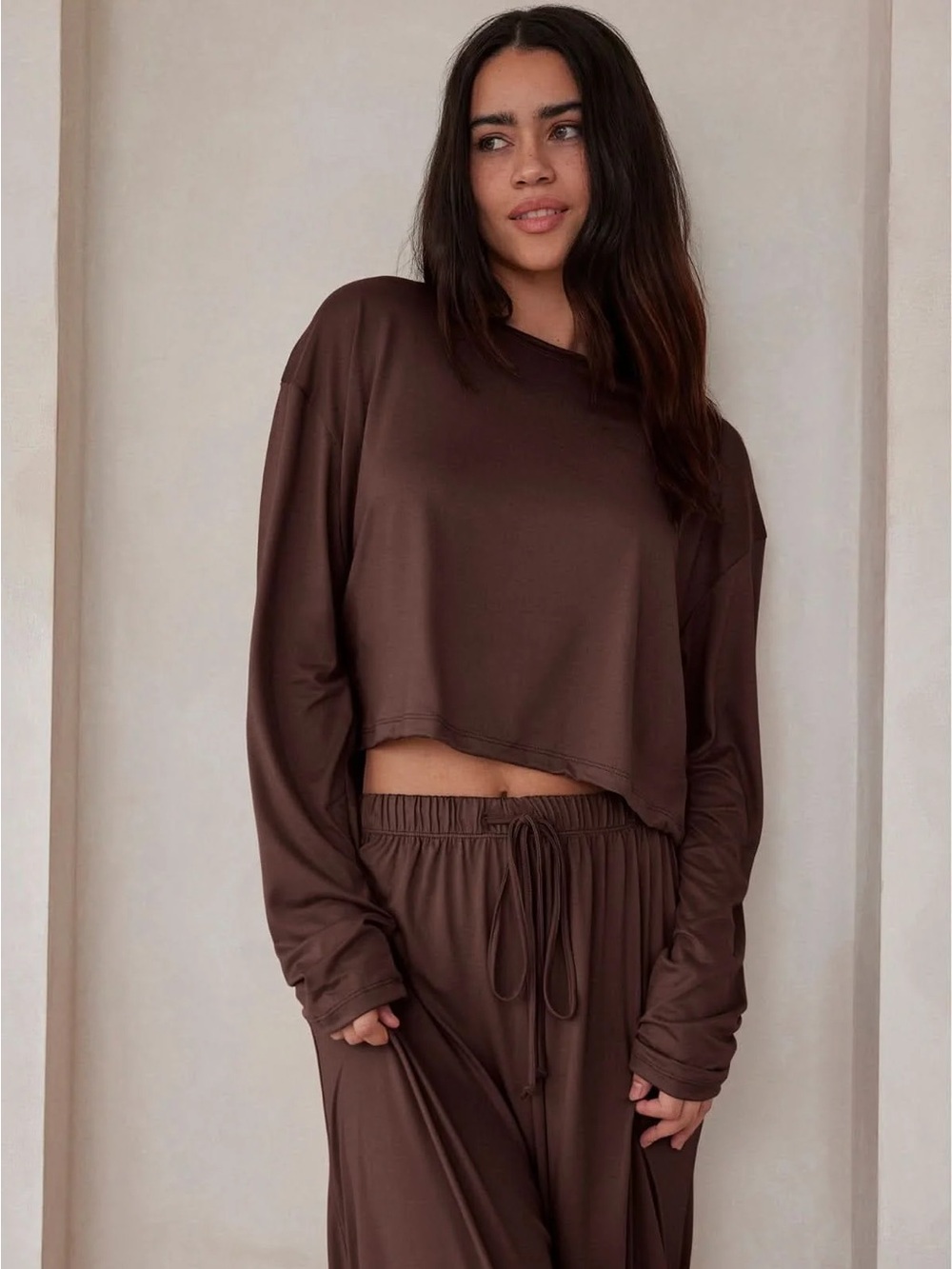 NWT Bumpsuit The Cloud Long Sleeve Crop Tee
